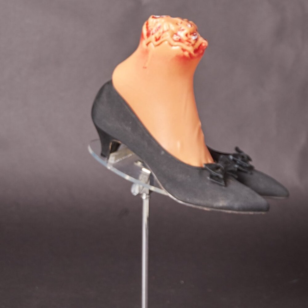 1960s Black Kitten Heel Bow Topped Pumps Heels Shoes